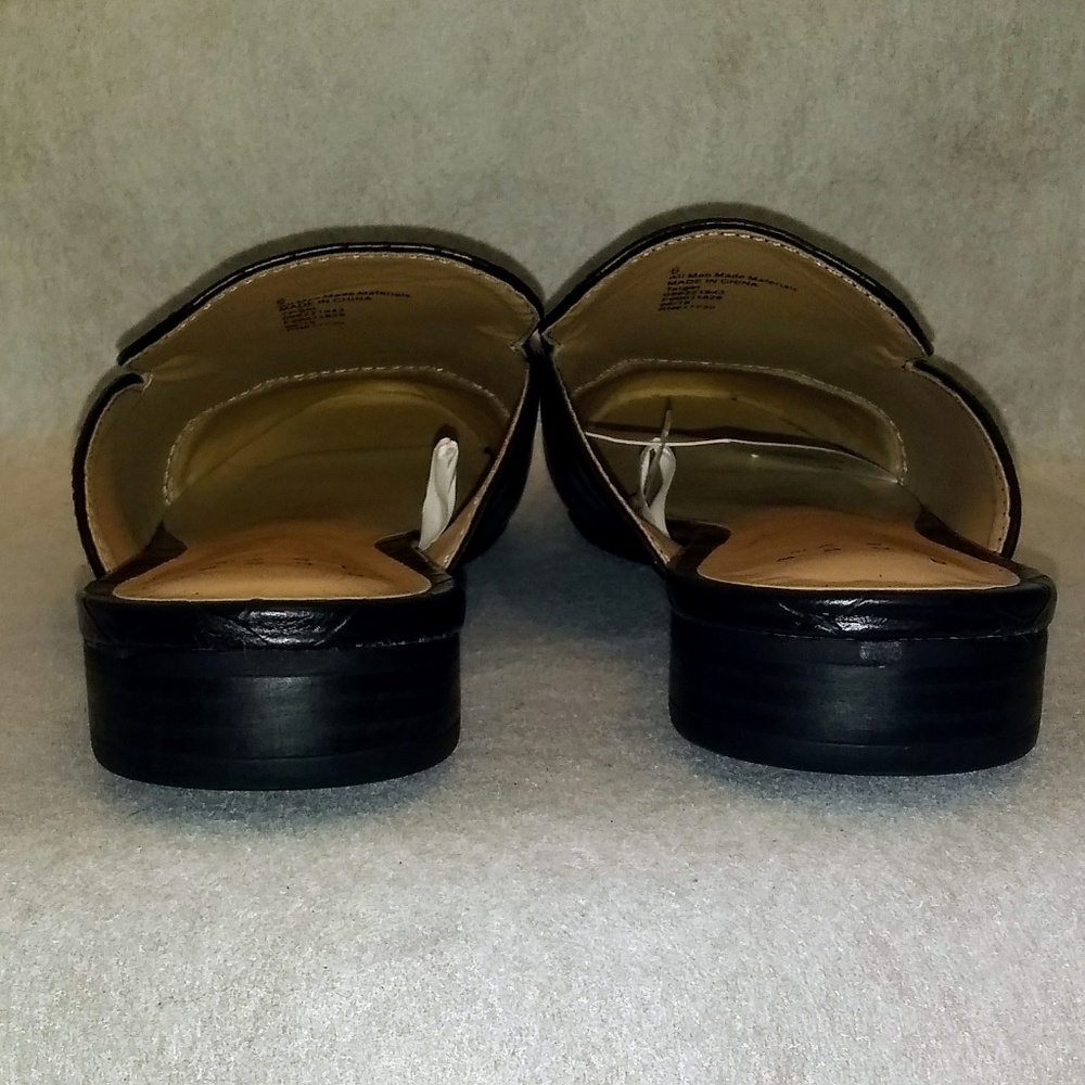 Women's Anney Backless Mules A New Day Black - Picture 6 of 8